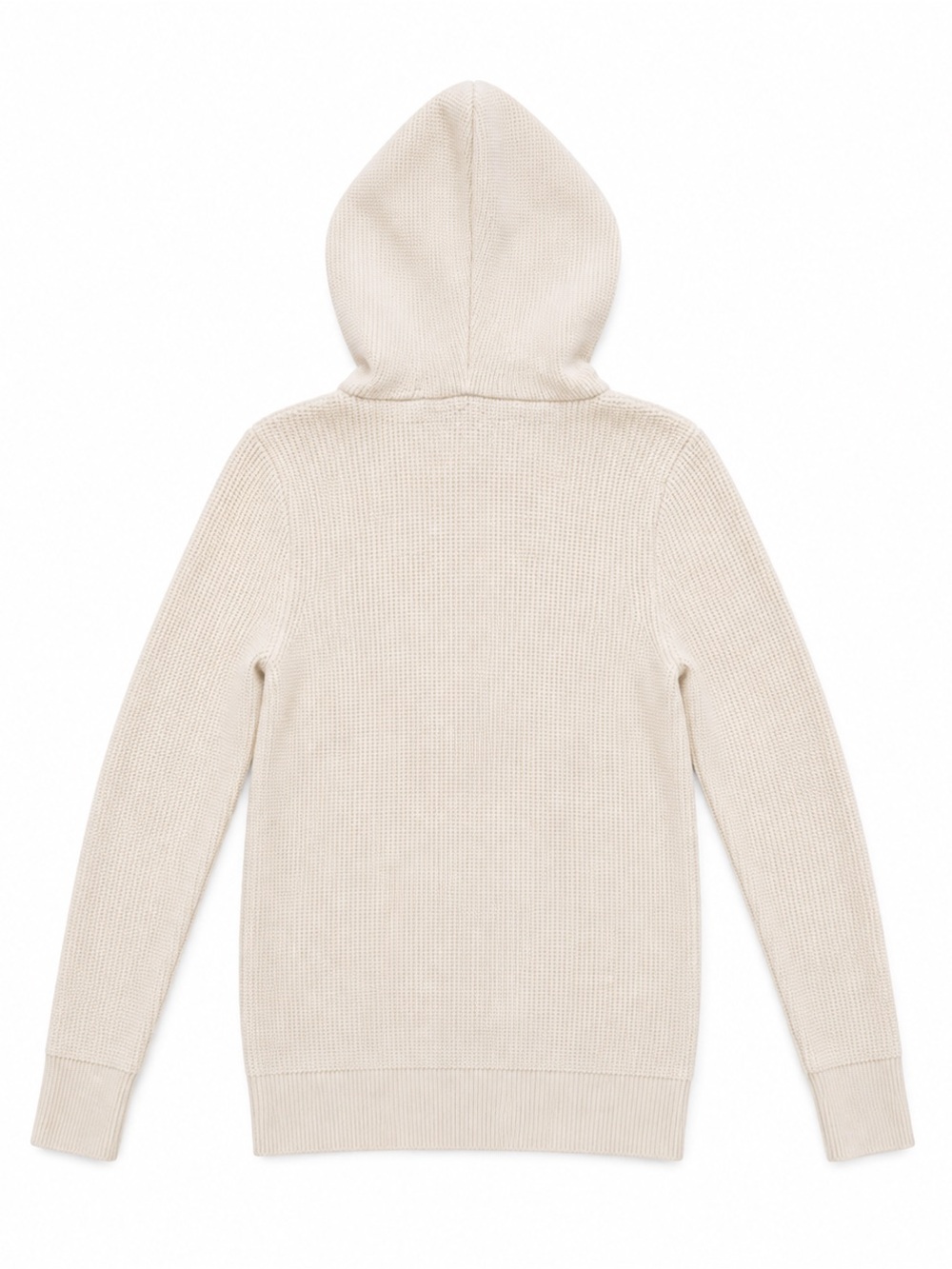 G/Fore Women’s Merino Wool Waffle Knit Quarter-Zip Hoodie Stone Heather – Size S - Picture 5 of 9